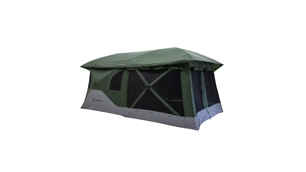 Gazelle T3 Tandem Pop-Up Portable Camping Hub Tent, Alpine Green, 6-Person, GT350GR