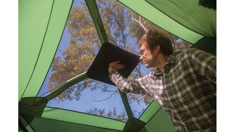 Gazelle Pop Up Portable Camping Hub Tent, 4 Person, Green, Large 30400