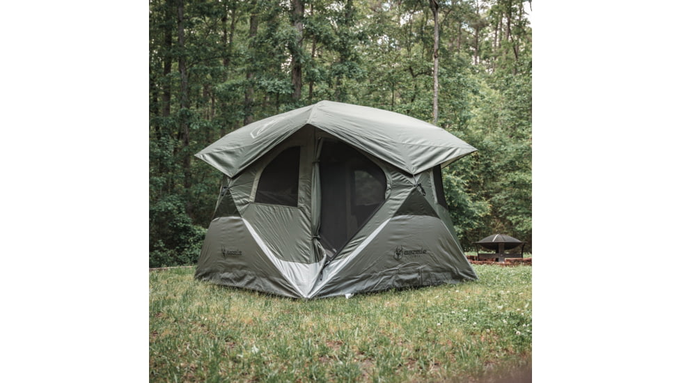 Gazelle T4 4 Person Hub Tent, Alpine Green, 012642022401