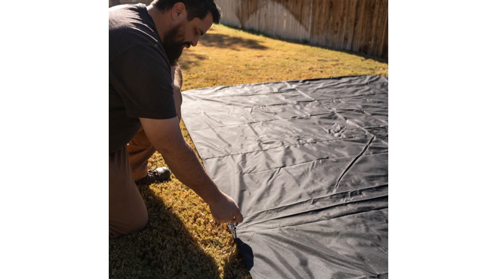 Gazelle Tandem 6-Sided Gazebo Footprint, Black, GA118