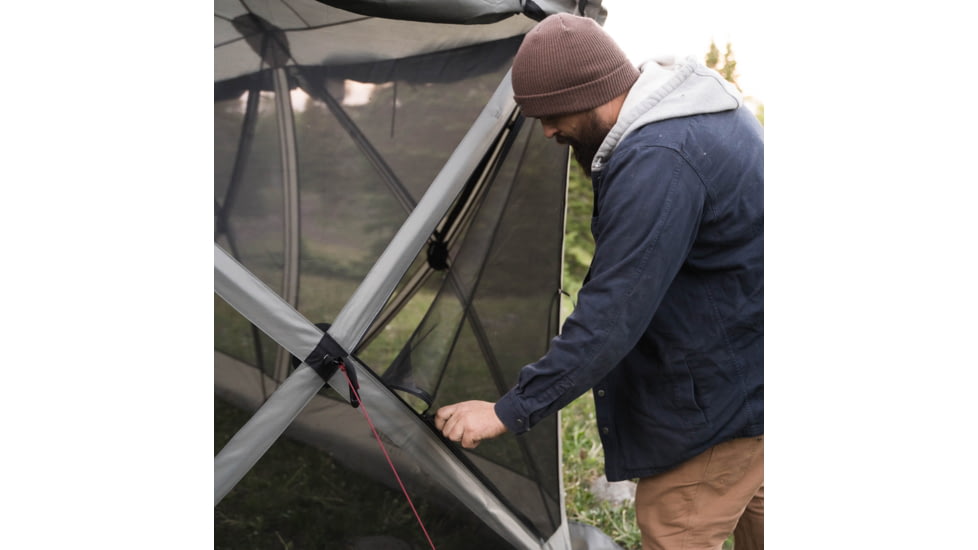 Gazelle Tandem Gazebo Tent, Easy Pop-Up Hub Screen Tent, Durable, TriTech Mesh, Waterproof, UV Resistant, 10-Person, Agave Green, 10-Person, GG800AG