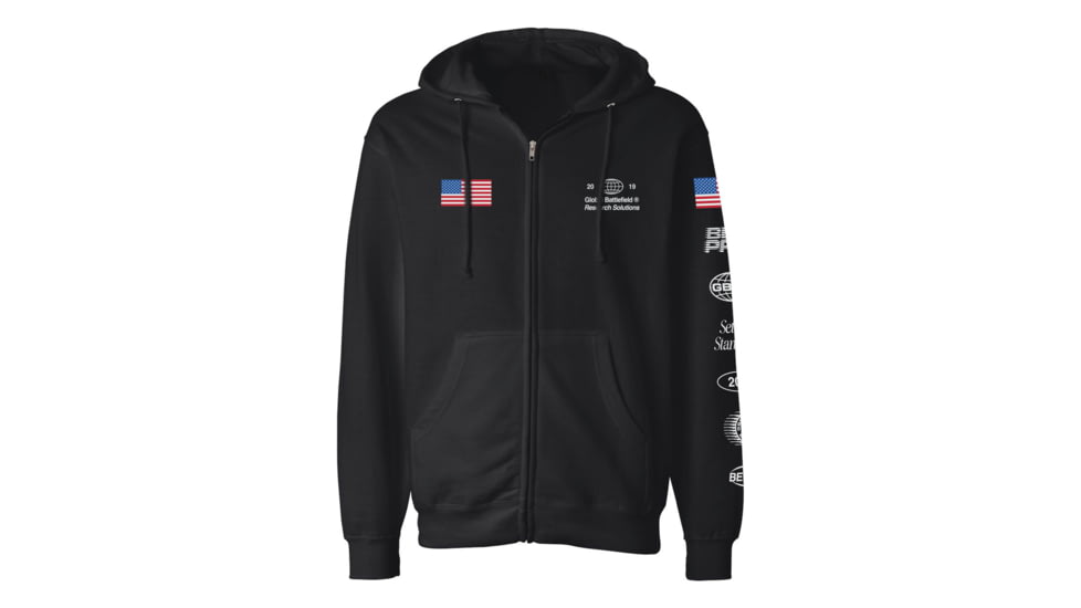 Gbrs Group Gear GBRS Group A-Team Zip Up Hoodie, ZUH-BLK-AT-S