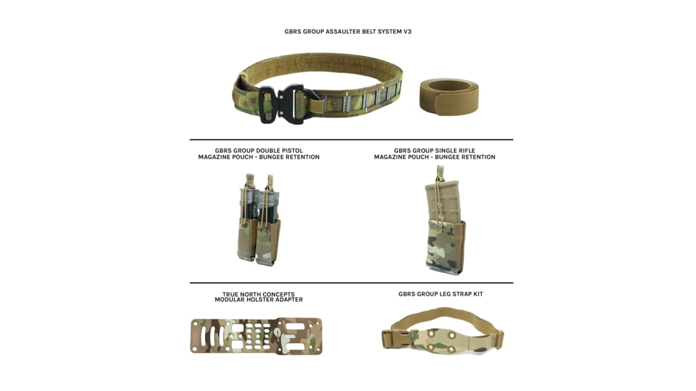 Gbrs Group Gear GBRS Group Assaulter Belt Bundle, BNDL-BELT-CB-M