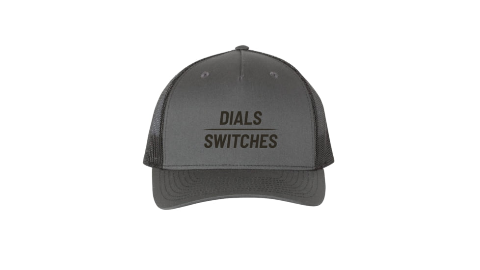 Gbrs Group Gear GBRS Group Dials Over Switches Trucker Hat, HAT-TRK-GRY-DOS