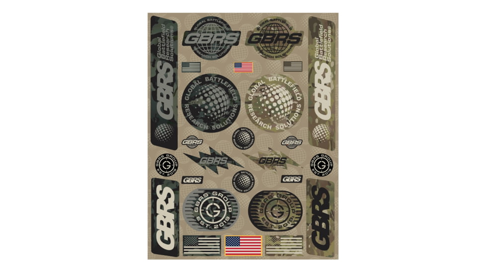 Gbrs Group Gear GBRS Group Multicam Capsule Sticker Sheet, SPS-MULTICAM-26