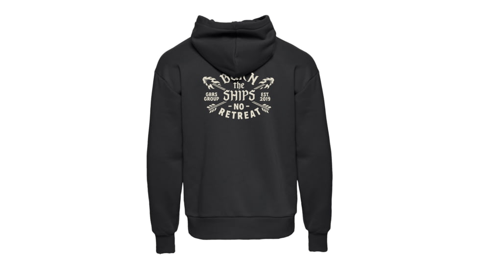 GBRS Group No Retreat Oversized Pullover Hoodie - Men's, Black/Bone, Extra Large, POH-BLK-NR-26-XL
