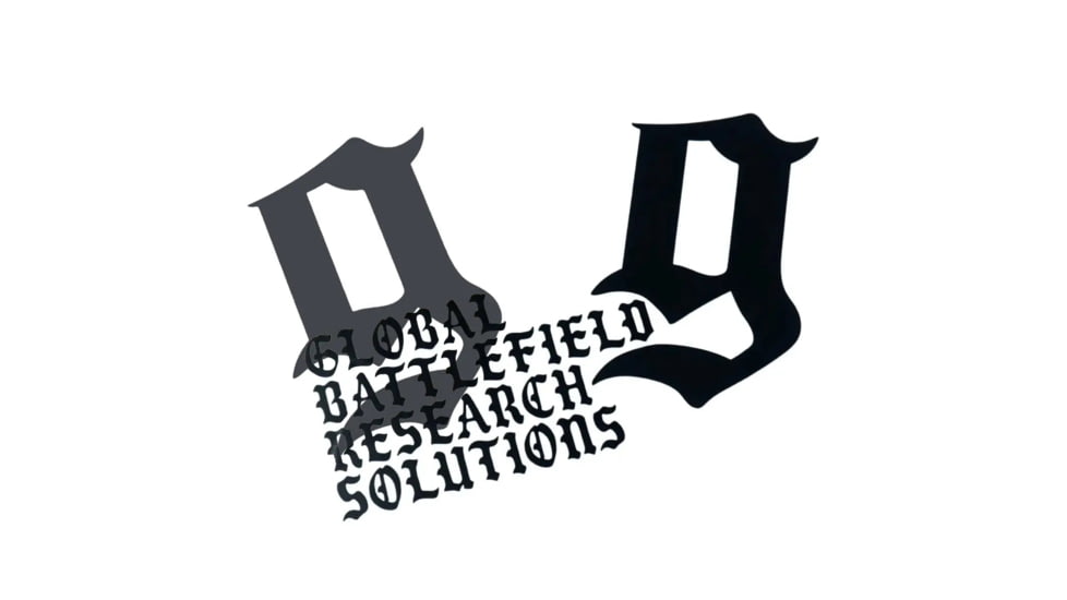 Gbrs Group Gear GBRS Group Old English Transfer Sticker Pack, SP-3GT-GRY