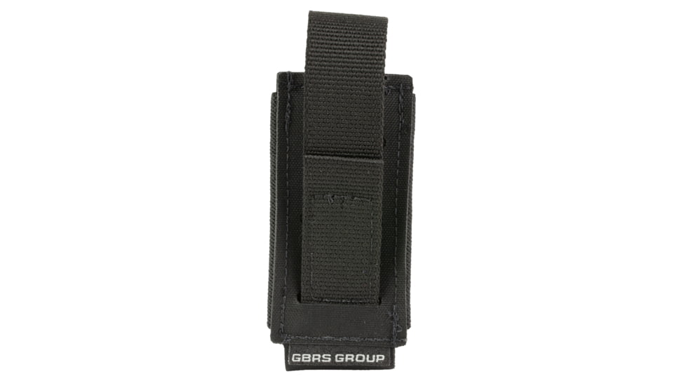 GBRS Group Single Pistol Magazine Pouch - Bungee Retention, BLACK, GEAR-SPMP-BR-BLK