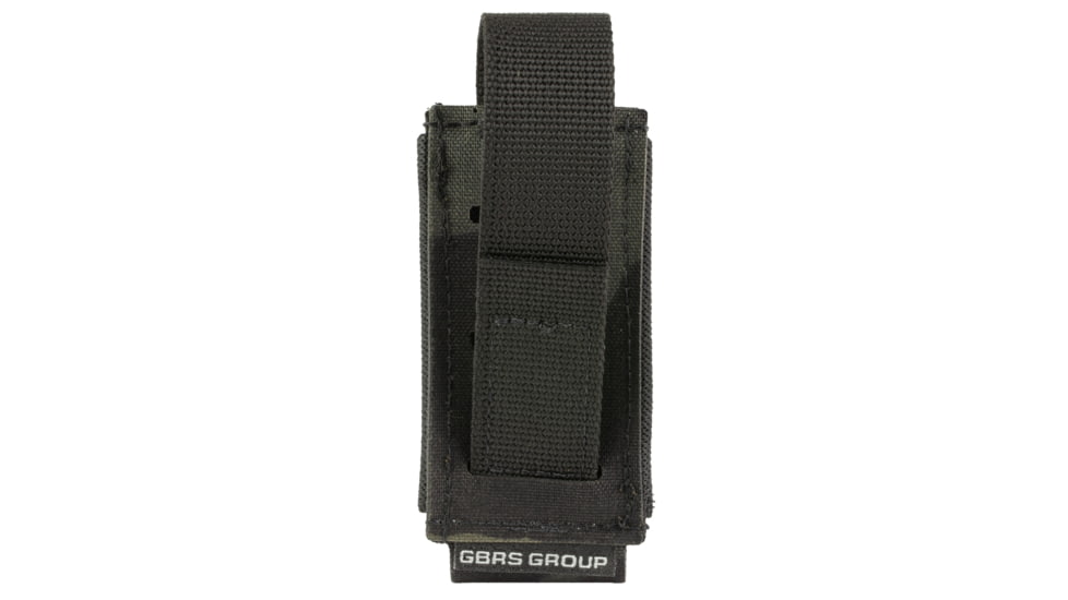 GBRS Group Single Pistol Magazine Pouch - Bungee Retention, MULTICAM BLACK, GEAR-SPMP-BR-MCB