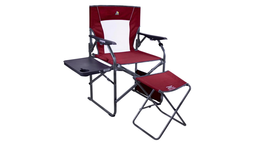 GCI Outdoor 3-Position Director's Chair w/ Ottoman, Cinnamon, 46472