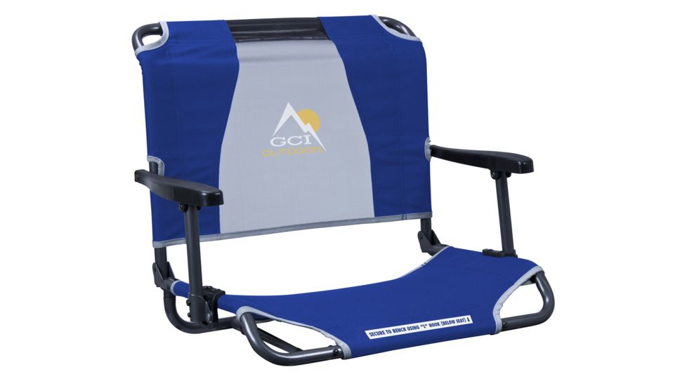 GCI Outdoor Big Comfort Stadium Chair With Armrests, Royal, 10319