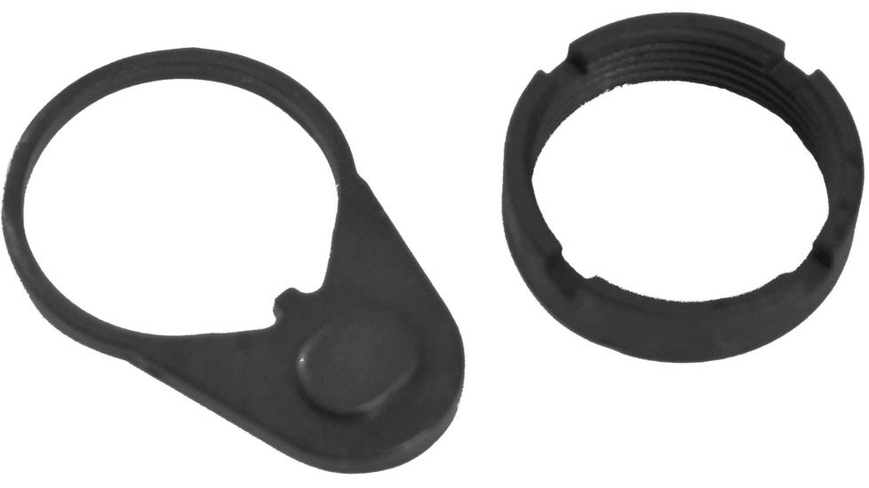 Gear Head Works Castle Nut and End Plate Set, Black, GHW-36