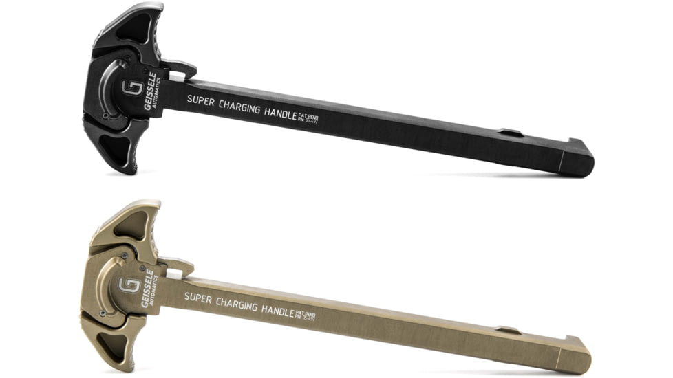 Geissele Airborne Charging Handle, 5.56x45mm NATO, Black, Desert Dirt Color