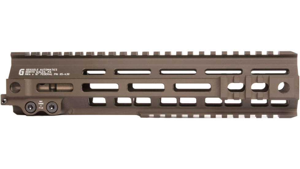 Geissele MK4 Super Federal M-Lok Modular Rail, 10in, DDC, 05-430S