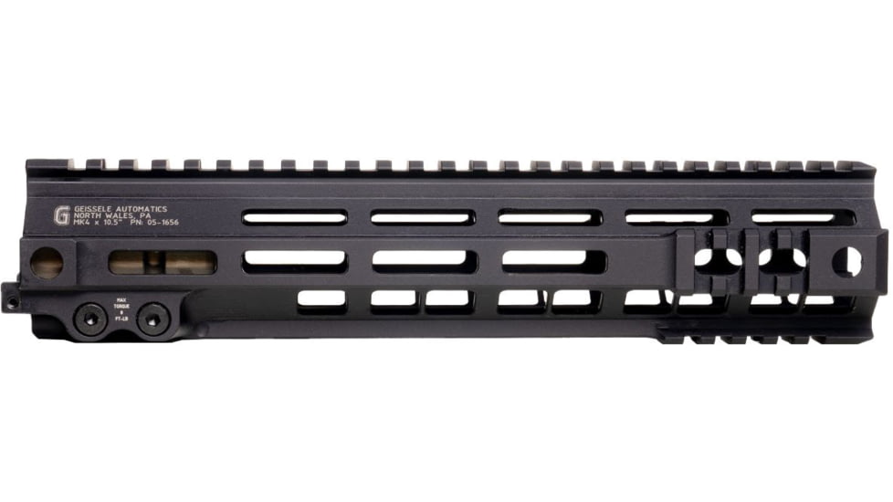 Geissele MK4 Super M-Lok 10.5in Modular Rail, Black, 05-1656B