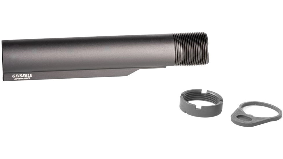 Geissele Premium AR-15/M4 Mil-Spec Buffer Tube, Grey, 08-162G