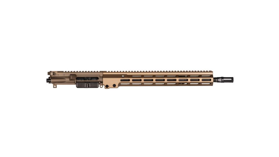 Geissele Super Duty Complete Upper Receiver, 5.56mm, 16in Barrel, Carbine Length, 1-7 Twist, Geissele Sparkout Flash Hider, Sand, 16in, 08-220S