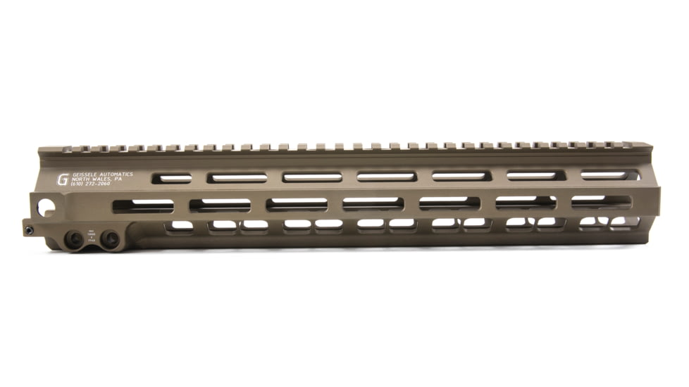Geissele Super Modular Handguard Rail, MLOK, MK8, 13.5in, Desert Dirt, 05-285S