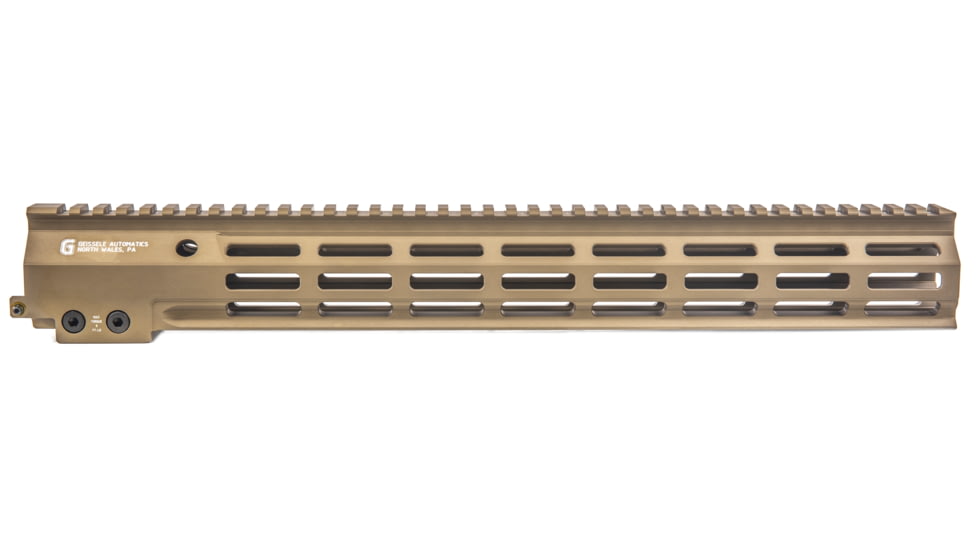 Geissele Super Modular Rail, 16in, MK18, M-Lok, Arca-Swiss, Desert Dirt Color, 05-791S