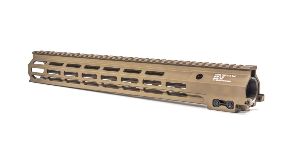 Geissele Super Modular Rail, 16in, MK18, M-Lok, Arca-Swiss, Desert Dirt Color, 05-791S