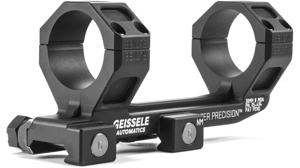 Geissele Super Precision Scope Mount, 30mm, Black, 30MM, 05-494B