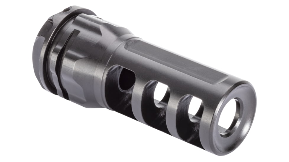 Gemtech 7.62 ETM 3-Port Muzzle Brake, .30 Caliber/7.62x51mm NATO, 5/8x24 TPI, 2.37in, Black, 13817