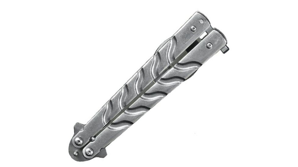 Gen Pro Butterfly Spoon with Bottle Opener, Silver Handle GPBFSP