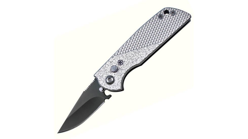 Gen Pro Mini Auto, Silver Alum.Handle w/Hammered Finish &amp; Checkering X-FK-006SL