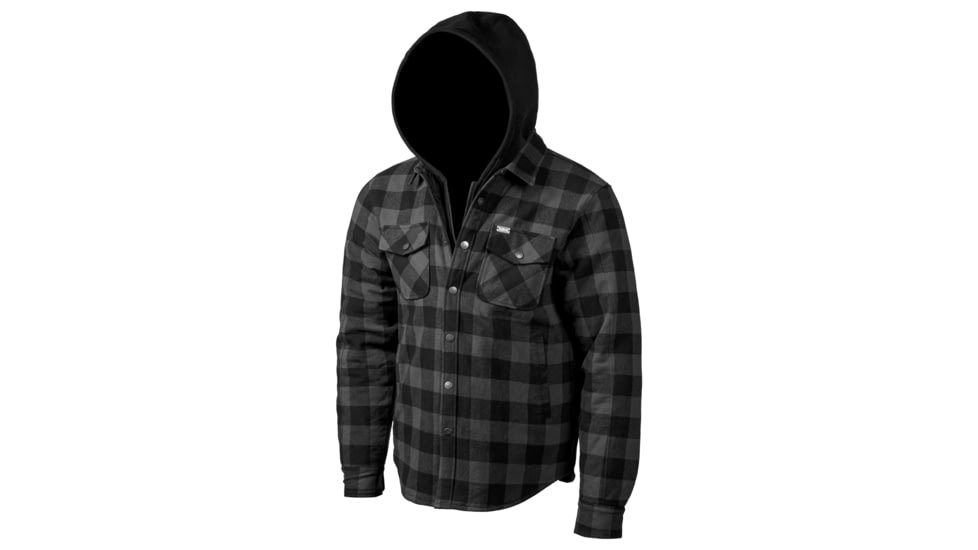 General BIG TIMBER HOODED FLANNEL - GREY, MKC-001524
