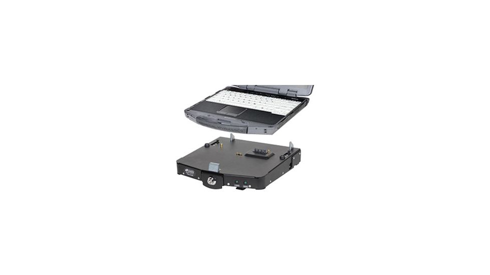 General Dynamics GD8200 Docking Station W/Button Lock, Dual Rf  - (GD8200), Black 50-0205-001R