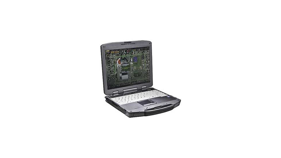 General Dynamics Military Grade Notebook, GD8200-100-13.3in. XGA,2.2GHZ INTEL I7,4GB,500GB HDD,SMRTCRD,HAZLOC,WIN7-32,BKLIT KB,WLAN,BT, Grey GD8200-100