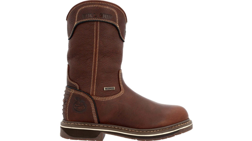 Georgia Boot AMP LT Edge Waterproof Pull On Work Boot - Womens, Brown, 8.5, GB00516-085M