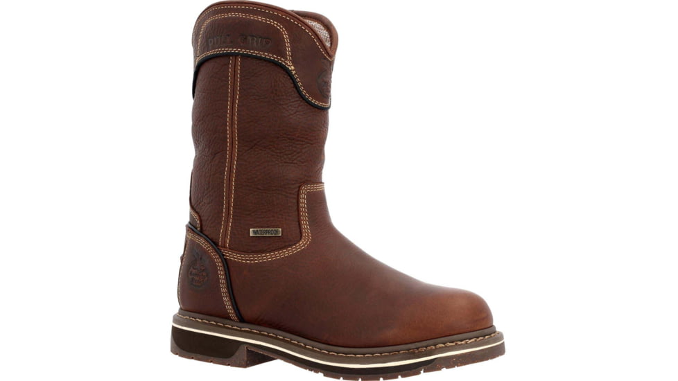 Georgia Boot AMP LT Edge Waterproof Pull On Work Boot - Womens, Brown, 8.5, GB00516-085M