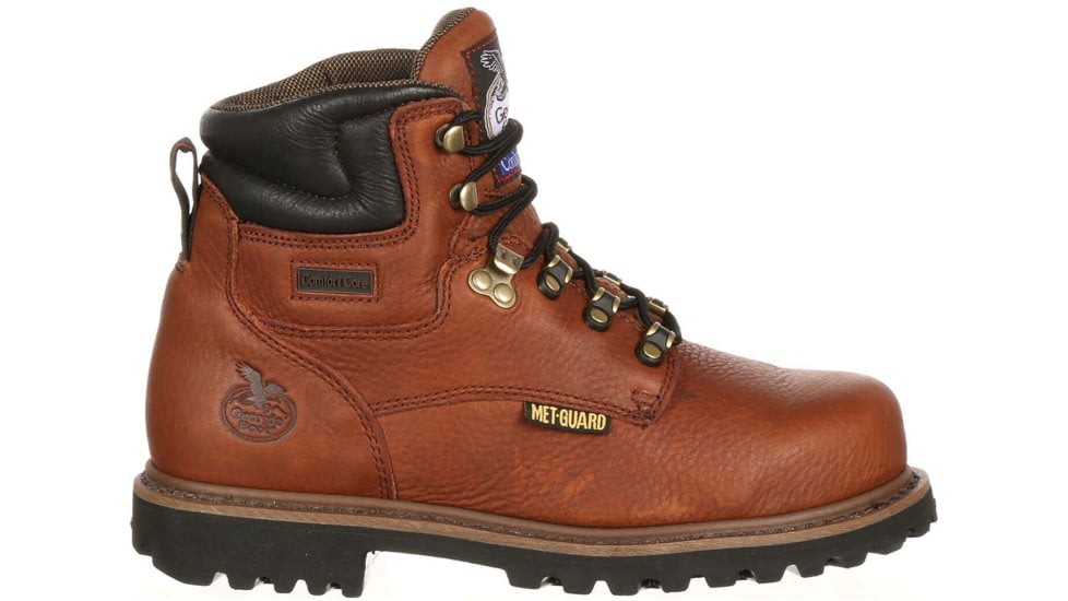 Georgia Boot Hammer Internal Metatarsal Steel Toe 6in Work Boot - Mens, Medium, Briar Brown, 8.5, G6315-085M