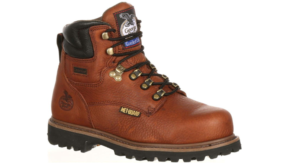 Georgia Boot Hammer Internal Metatarsal Steel Toe 6in Work Boot - Mens, Medium, Briar Brown, 8.5, G6315-085M