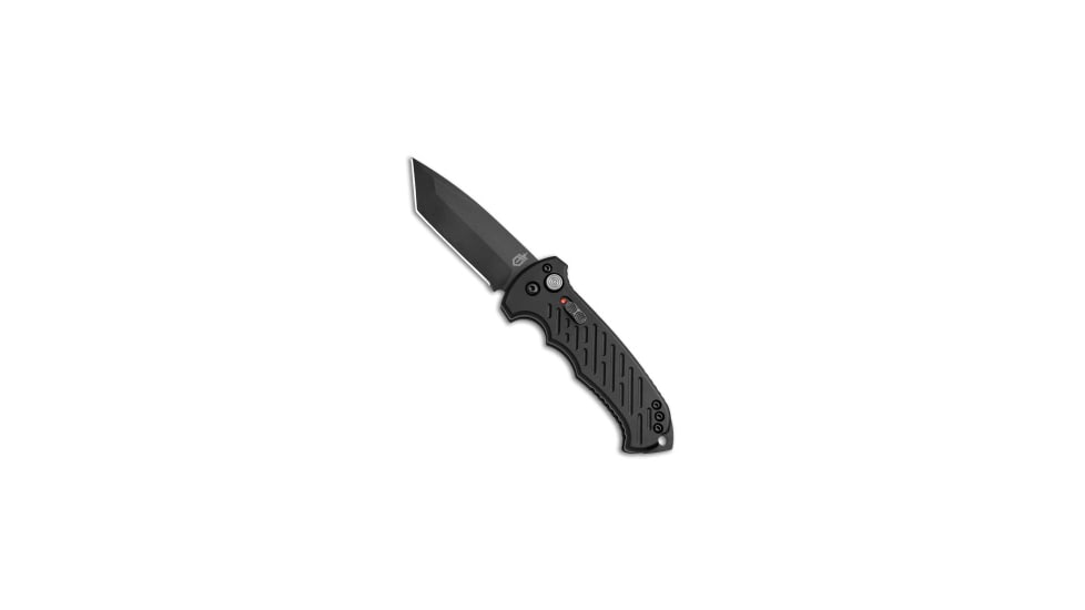 Gerber Gerber Auto 06 Tanto Automatic Knife Black Aluminum 3.7&quot; Black *DISC*, Black, CPM S30V, adult, BHQ-223832