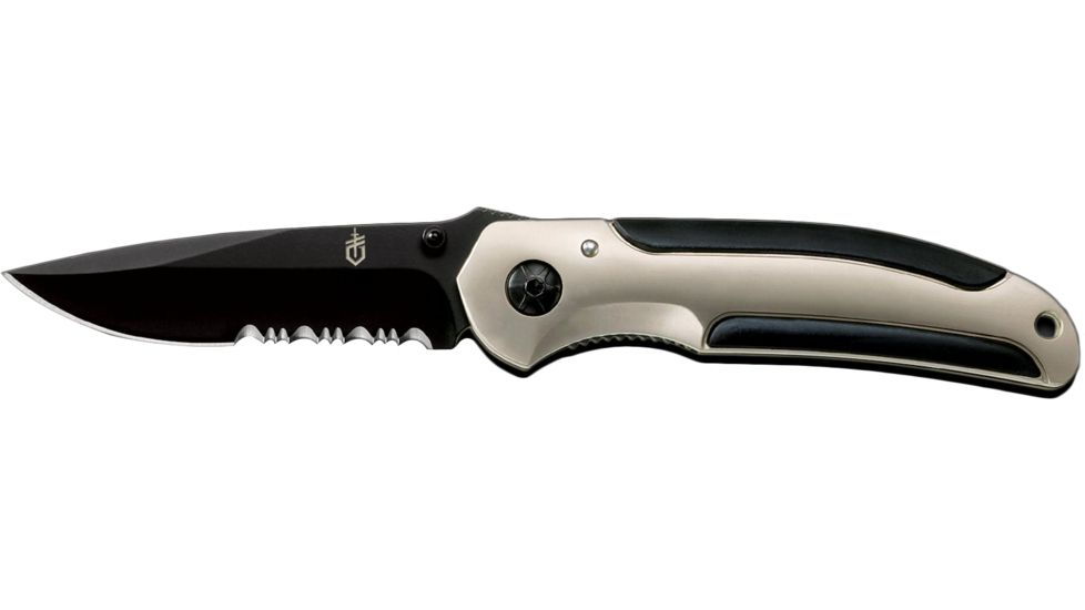 Gerber Ar 3 00 Black Serrated Folding Clip Knife Clam 45864