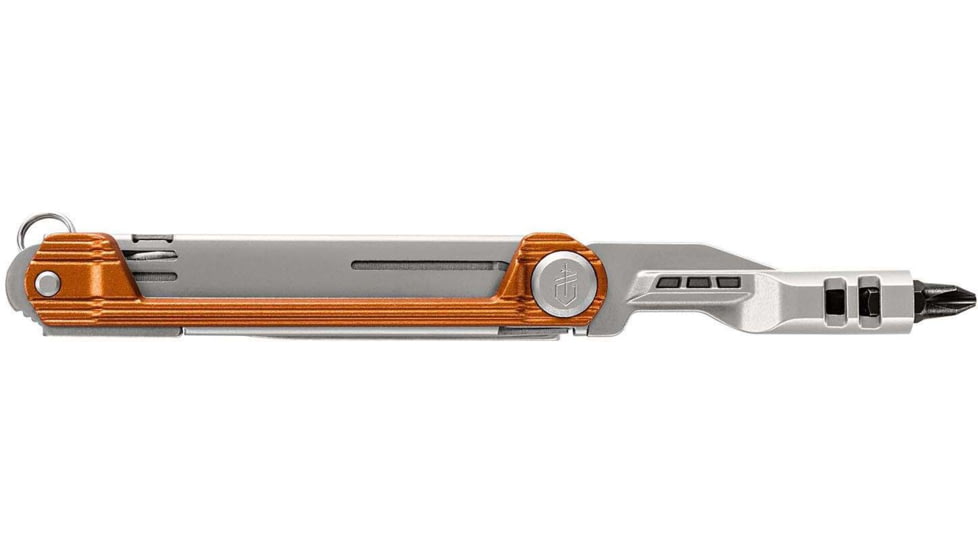 Gerber Armbar Slim Cut Folding Knife w/Scissors, 2.5in Plain Blade, 2.5in Scissors, Burnt Orange Handle, 31-003812