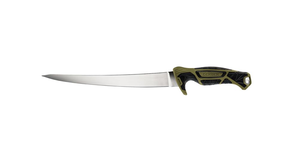 Gerber Controller Fixed Blade Fillet Knife, 10in, Green, 31-003342