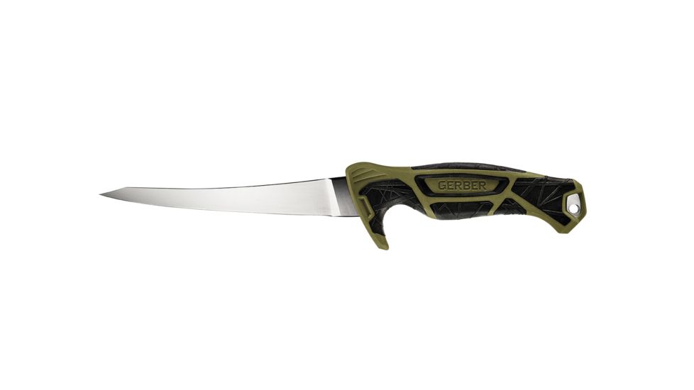 Gerber Controller Fixed Blade Fillet Knife, 6in, Green, 31-003338