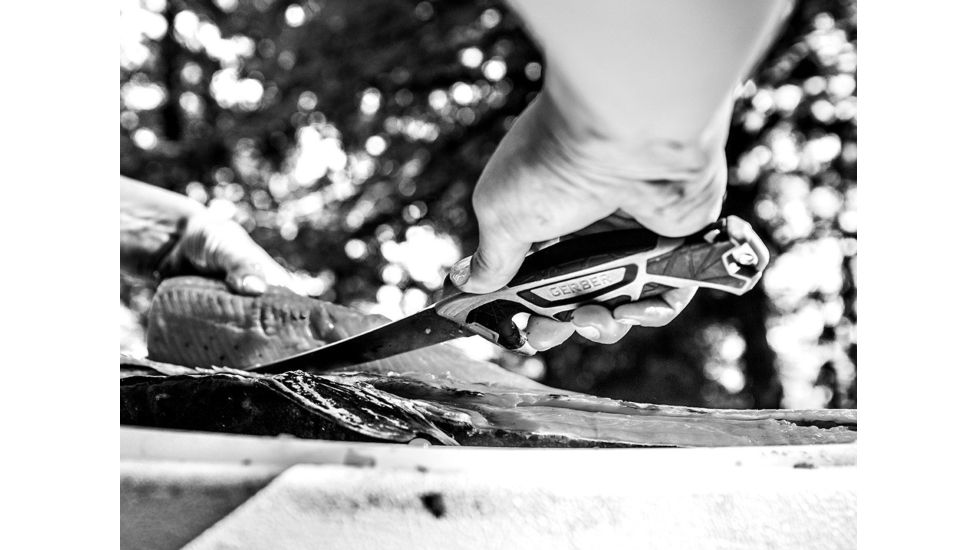 Gerber Controller Fixed Blade Fillet Knife, 6in, Green, 31-003338