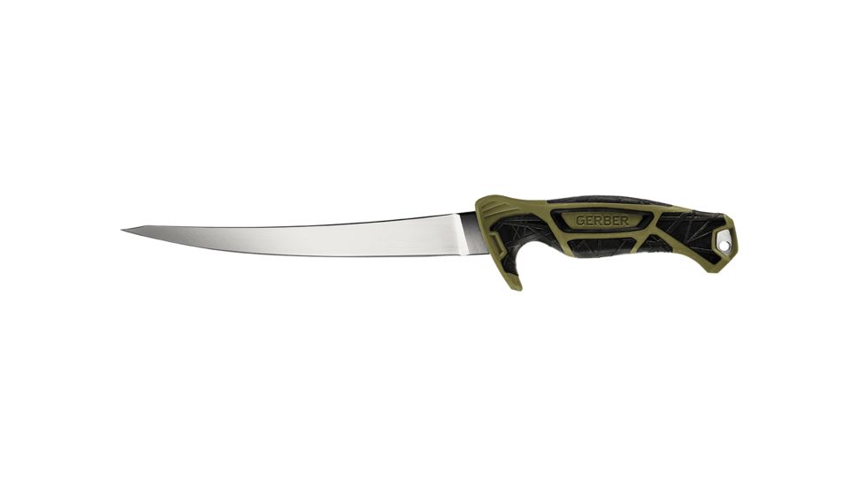 Gerber Controller Fixed Blade Fillet Knife, 8in, Green, 31-003340