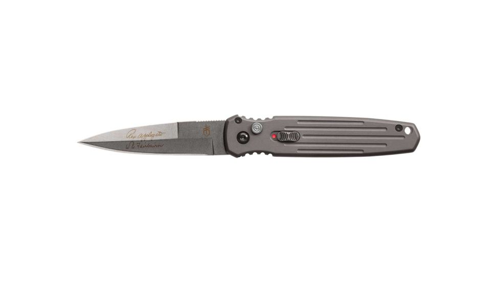 Gerber Covert Auto Automatic Folding Knife / Fine Edge, Tactical Gray/Stonewash Blade, 30-001307