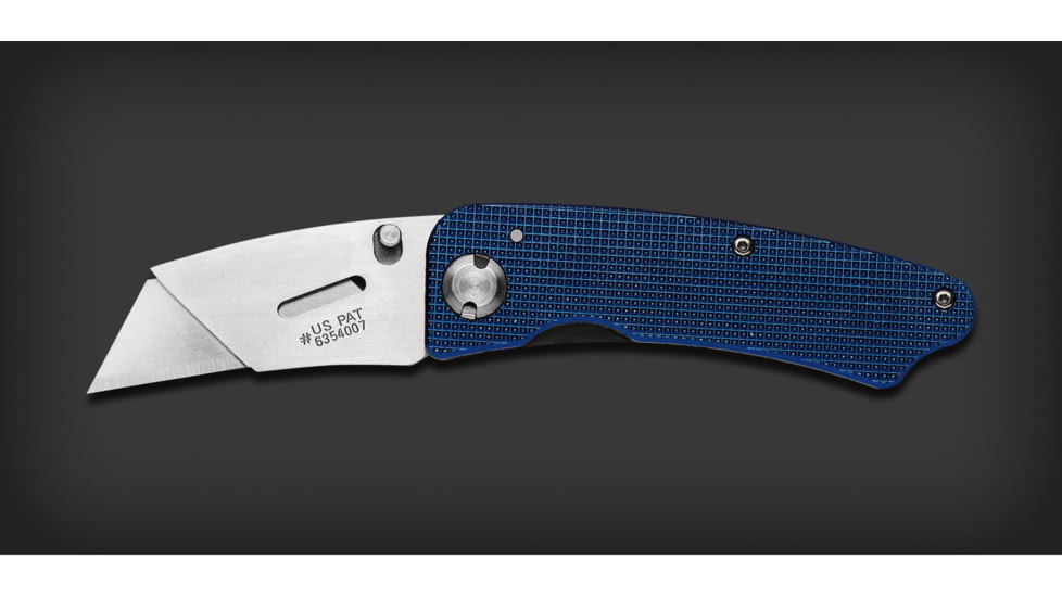 Gerber Edge Foldign Clip Knife Blue Aluminum Handle Clam 31 000667