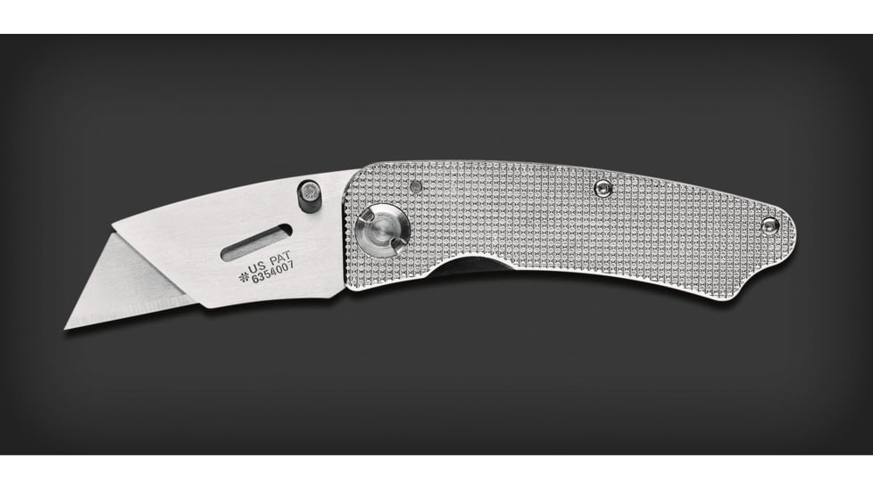 Gerber Edge Folding Clip Knife Silver Aluminum Handle Clam 31 000664