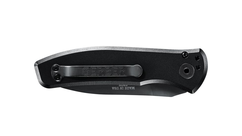Gerber Empower Automatic Folding Knife, 3.25in, S30V Steel, Black, 30-001321