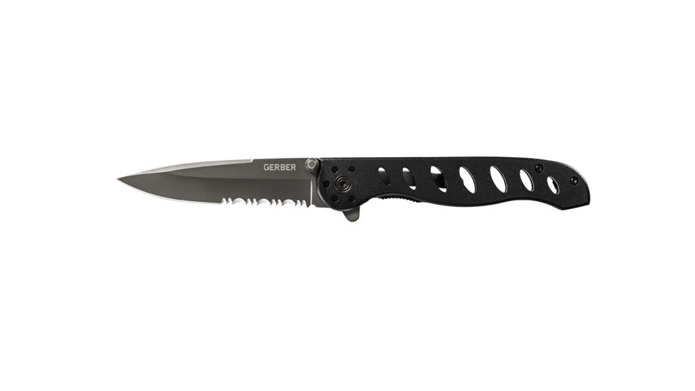 Gerber Evo Ti-Coated Serrated Folding Clip Knife, Clam 22-41432