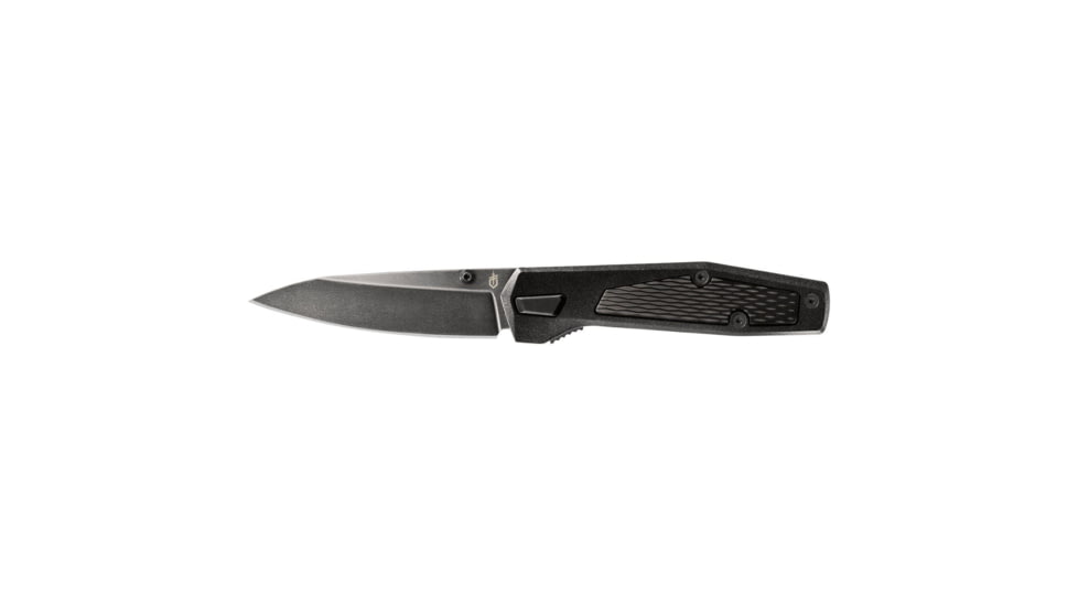 Gerber Fuse Folding Knife, 3.8in 7Cr17MoV Steel Stonewash Drop Point Blade, Black Handle, 30-001874