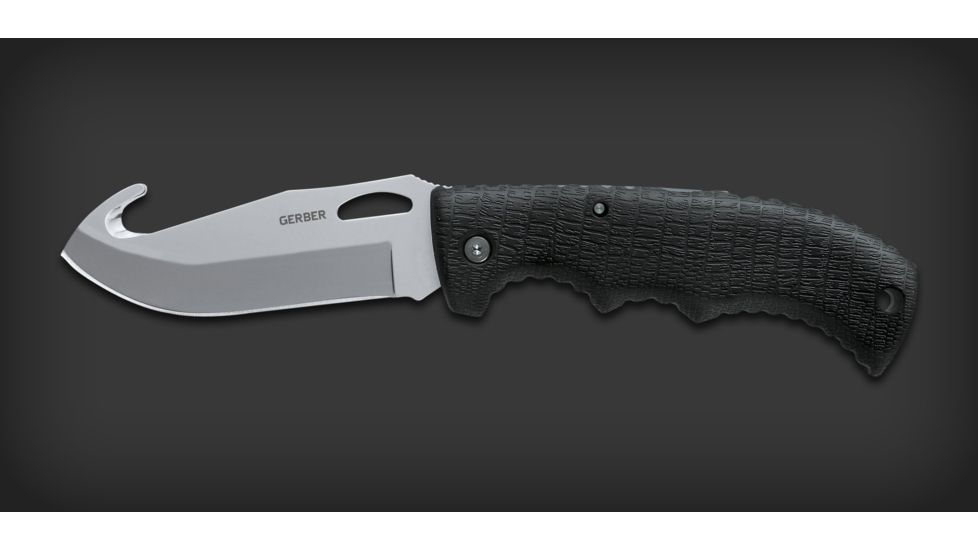 Gerber Gator Ii Gut Hook Fine Edge Folding Knife Clam 22 41415