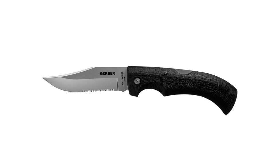 Gerber Gator Serrated Folding Knife, Clam 46079